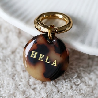 Adresówka dla psa – personalizowana zawieszka, panterka