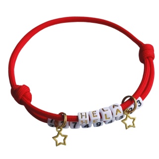 Adresówka dla psa z linki paracord – czerwona, Classic Red