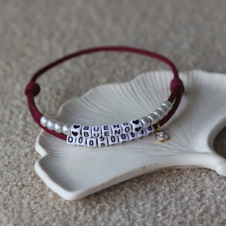 Adresówka dla psa z linki paracord – burgundowy, Burgundy