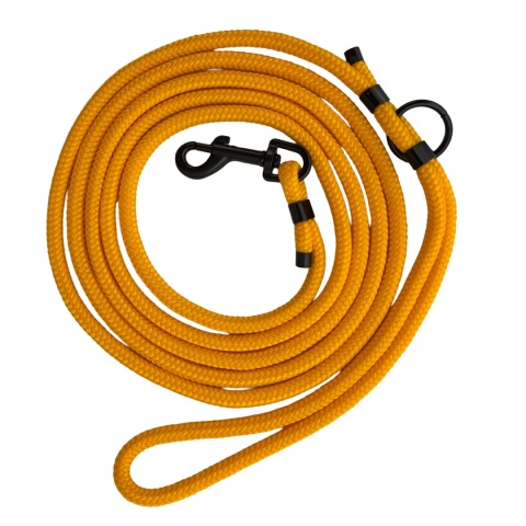 Smycz linowa miejska dla psa (mini i standard) – zółta, Yellow Honey