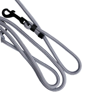 Smycz linowa miejska dla psa (standard) – szara, Ash Grey