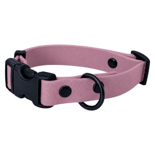 Obroża wodoodporna dla psa, brudny róż, regulowana z klamrą TPU – Dusty Pink