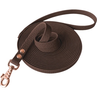 Smycz dla psa (linka treningowa) wodoodporna HEXA, 5/10/15m – brązowa, Chocolate Brown
