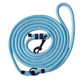 Smycz linowa miejska dla psa (standard / strong) – błękitna, Baby Blue