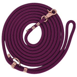 Smycz linowa miejska dla psa (standard / strong) – fioletowa, Sweet Aubergine