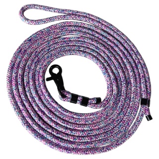 Smycz linowa miejska dla psa (standard / strong) – wielokolorowa, Cotton Candy