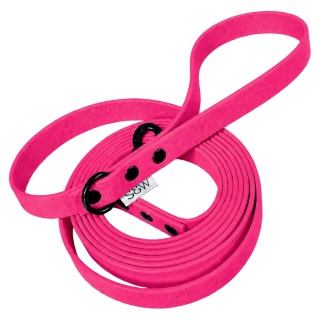 Smycz miejska wodoodporna dla psa TPU - różowa, Barbie Pink