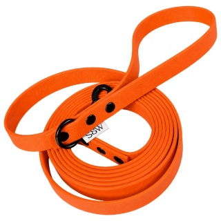 Smycz miejska wodoodporna dla psa - pomarańczowa, Bloody Orange