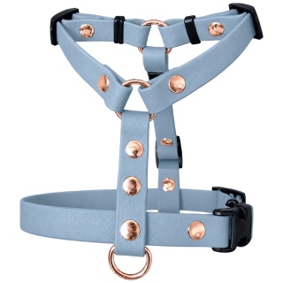 Szelki guard wodoodporne dla psa, błękitne, regulowane – Baby Blue