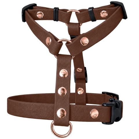 Szelki guard wodoodporne dla psa, brązowe, regulowane – Chocolate Brown