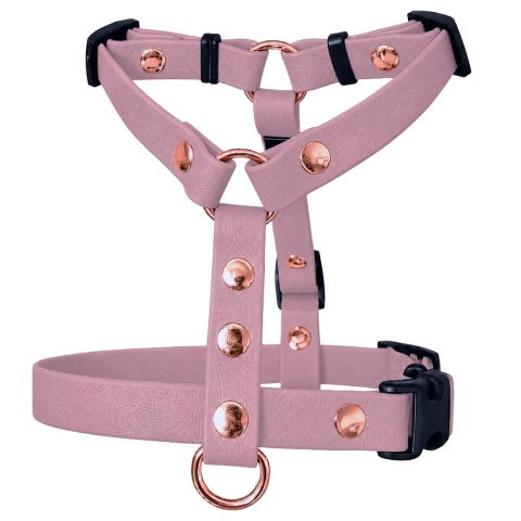 Szelki guard wodoodporne dla psa, brudny róż, regulowane – Dusty Pink