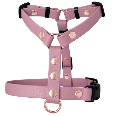 Szelki guard wodoodporne dla psa, brudny róż, regulowane – Dusty Pink