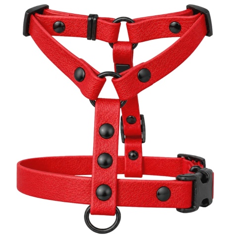 Szelki guard wodoodporne dla psa, czerwone, regulowane – Classic Red