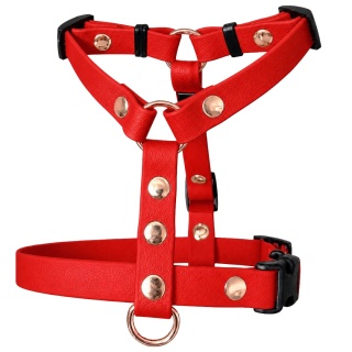 Szelki guard wodoodporne dla psa, czerwone, regulowane TPU – Classic Red