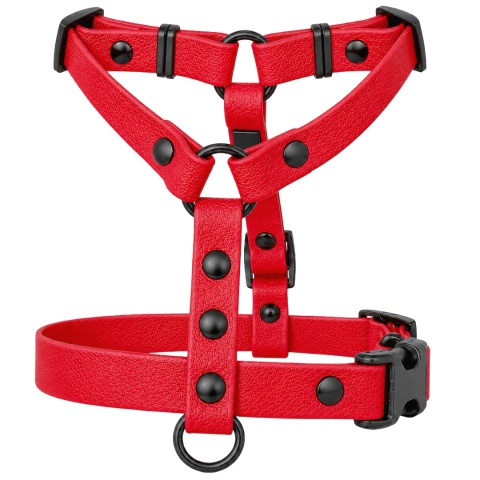 Szelki guard wodoodporne dla psa, czerwone, regulowane – Classic Red