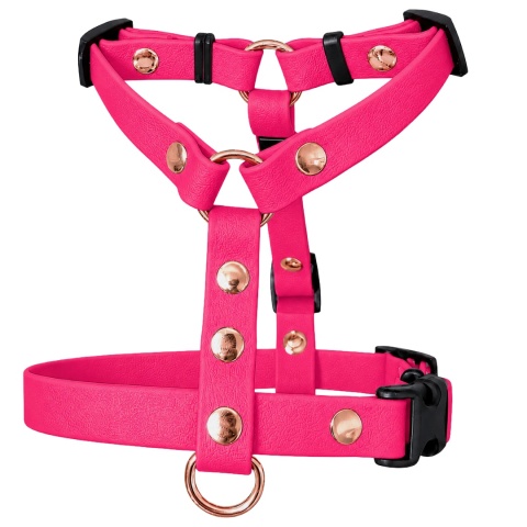 Szelki guard wodoodporne dla psa, różowe, regulowane – Barbie Pink