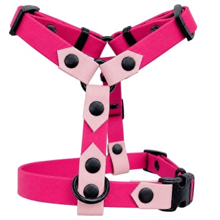 Szelki guard wodoodporne dla psa, różowe, regulowane TPU – Barbie Pink
